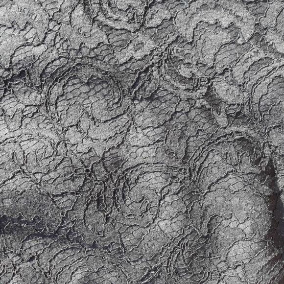 Vintage WHBM 80's Cocktail Structured Strapless Lace Peplum Dress Black Sz 4 - Picture 4 of 13